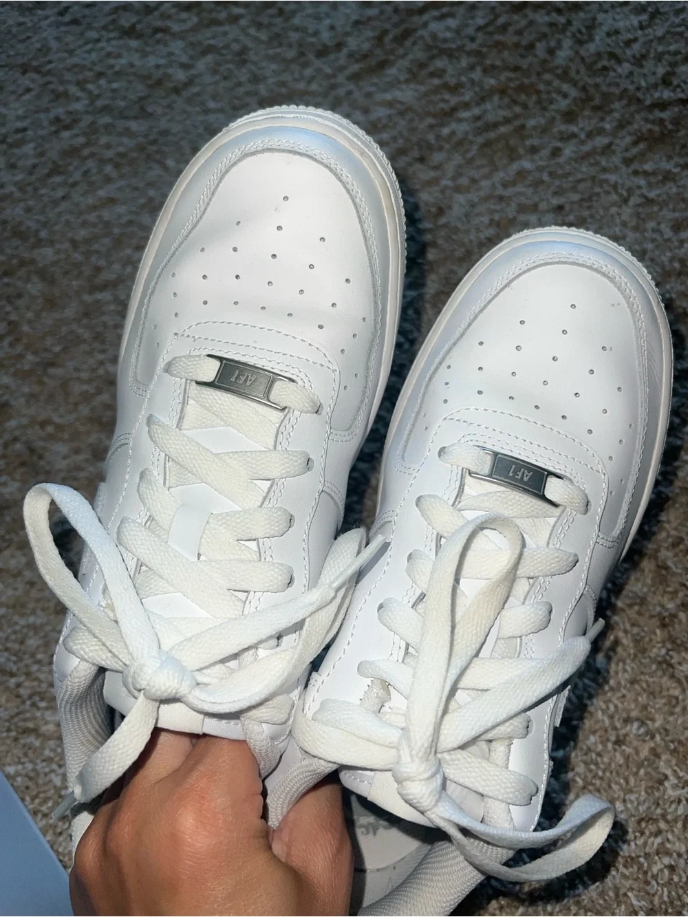 Nike Gray Air Force 1 (GS) size 6.5 Y